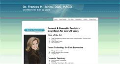 Desktop Screenshot of drfrancesjones.com