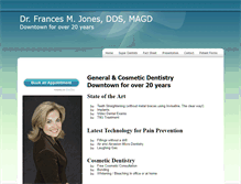 Tablet Screenshot of drfrancesjones.com
